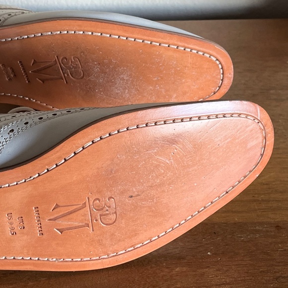 White leather wingtips